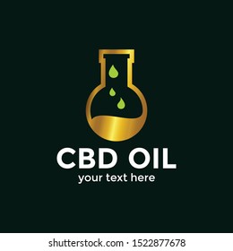 CBD logo vector for a Healthy Cannabis Products, Medical and CBD Industry.