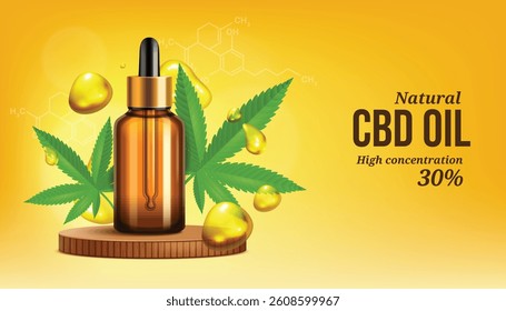 CBD Natural Oil High Composition