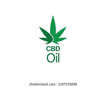 Cbd Oil Icon Vector Illustration Logo