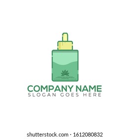 CBD Oil logo template editable for business company