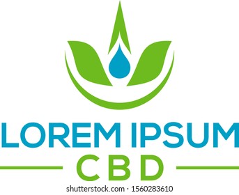 CBD OIL logo vectors, design template