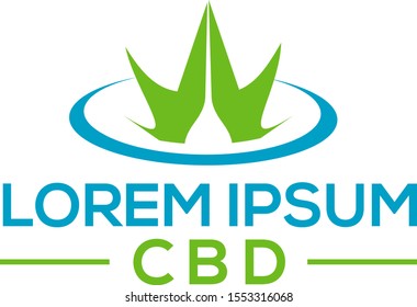 cbd oil logo vectors, hemp oil, medical cannabis, design template
