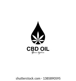 cbd oil therapy for health logo design  