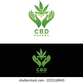 CBD Pharma Logo Design and Logo Template