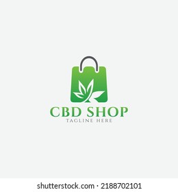 CBD Shop logo design vector