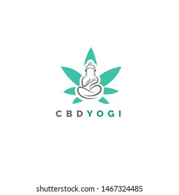 CBD YOGI logo -vector illustration