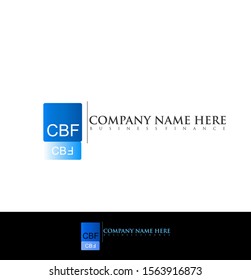 CBF Brand Name Logo With Simple And Interesting Designs For Business Finance