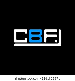 Logo de la carta CBF diseño creativo con gráfico vectorial, logotipo CBF simple y moderno.