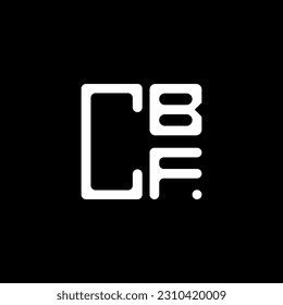 Logo de la carta CBF diseño creativo con gráfico vectorial, logotipo CBF simple y moderno. Diseño de alfabetos lujosos de CBF  