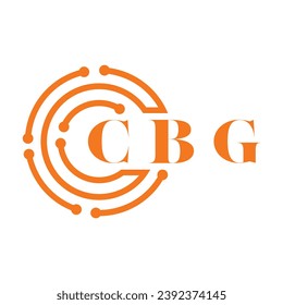 CBG letter design. CBG letter technology logo design on white background. CBG Monogram logo design for entrepreneur and business