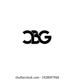 letra cbg diseño original del logotipo de monograma