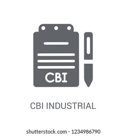 CBI industrial trends icon. Trendy CBI industrial trends logo concept on white background from business collection. Suitable for use on web apps, mobile apps and print media.