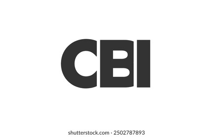 CBI logo design template with strong and modern bold text. Initial based vector logotype featuring simple and minimal typography. Trendy company identity ideal for businesses brand presence.