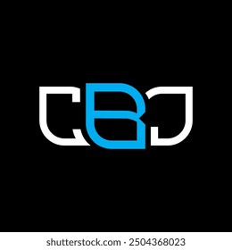 Diseño del logotipo de CBJ, logotipo simple y moderno de CBJ. Diseño de alfabeto de lujo CBJ  