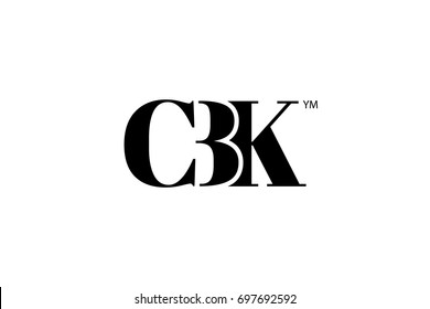 CBK Logo Branding Letter. Vector graphic design. Useful as app icon, alphabet combination, clip-art, and etc.