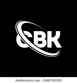 Logo de CBK. Letra CBK. Diseño del logotipo de la letra CBK. Iniciales Logotipo de C BK enlazado con el círculo y el logotipo del monograma en mayúsculas. Tipografía CBK para tecnología, negocio y marca inmobiliaria.