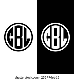 CBL creative initials letter logo concept.