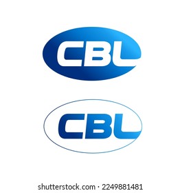 CBL lettering monogram in ovel shape. Fictional CBL company icon