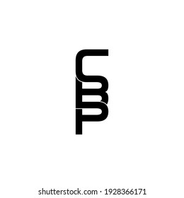 cbp letter original monogram logo design
