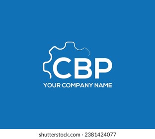 CBP setting letter technology logo. initials Monogram Letter CBP Logo.setting And CBP creative concept letter logo design