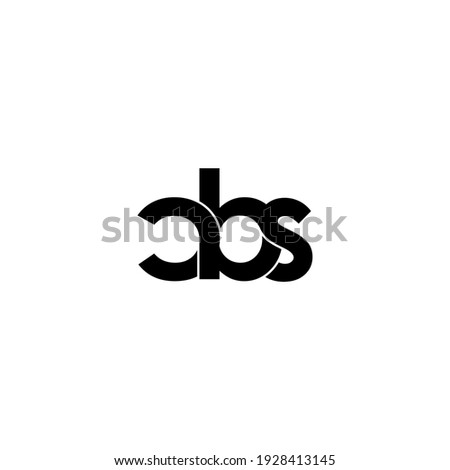 cbs letter original monogram logo design