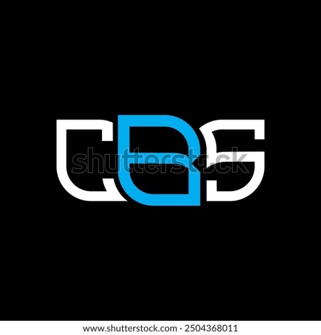 CBS logo design, CBS simple and modern logo. CBS luxurious alphabet design  