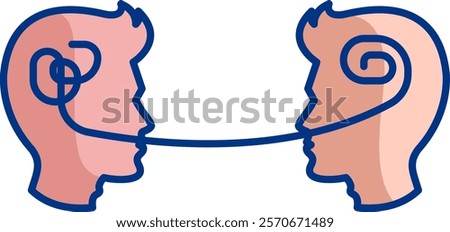 CBT Icon - Lineal Color Style - Social Anxiety Theme