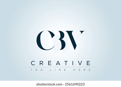 CBV abstract letter logo design. This logo is designed by three abstract letters.