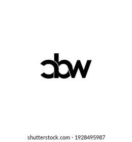 cbw letter original monogram logo design