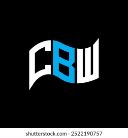 CBW logo design, CBW logotipo simples e moderno. CBW design de alfabeto luxuoso  