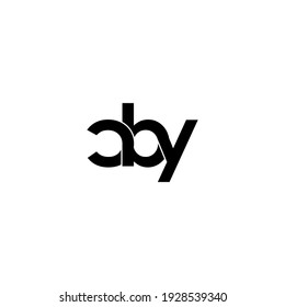 cby letter original monogram logo design