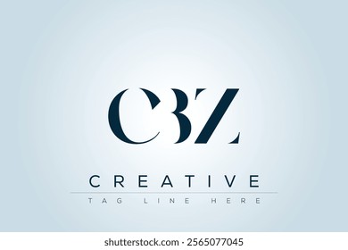 CBZ abstract letter logo design. This logo is designed by three abstract letters.