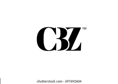 CBZ Logo Branding Letter. Vector graphic design. Useful as app icon, alphabet combination, clip-art, and etc.