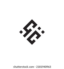 CC abstract geometric concept logo in high quality professional design that will be best for street style
