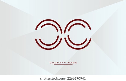 CC Abstract Letters Logo Monogram