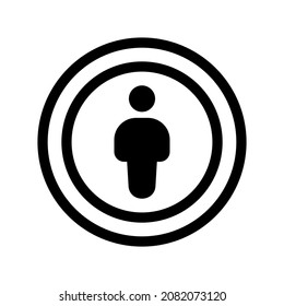 Cc By icon isolated on white background