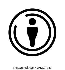 Cc Nach Symbol einzeln auf weißem Hintergrund
