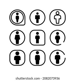 Cc By conjunto de iconos aislado en fondo blanco