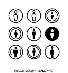 Cc By conjunto de iconos aislado en fondo blanco