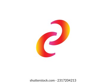 CC or C Letter Initial Logo Design, Vector Template. monogram set letter CC template logo pop culture, modern collection color