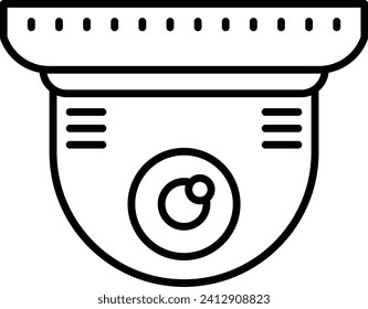 cc camera Outline vector illustration icon