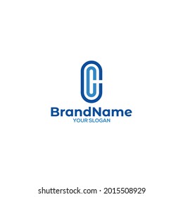 CC Church Logo Design Vector
