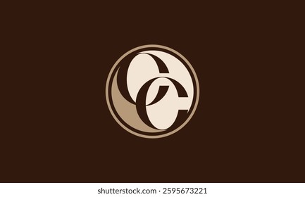 CC circular intersecting monogram logo