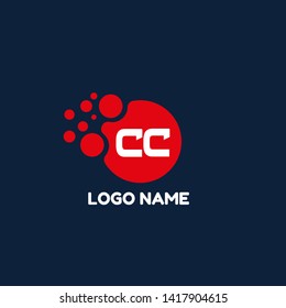 CC company linked letter logo concept. Designed for your web site design, logo, app, UI. initial logo design 