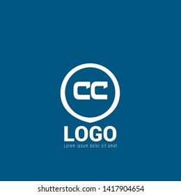 CC company linked letter logo concept. Designed for your web site design, logo, app, UI. initial logo design 