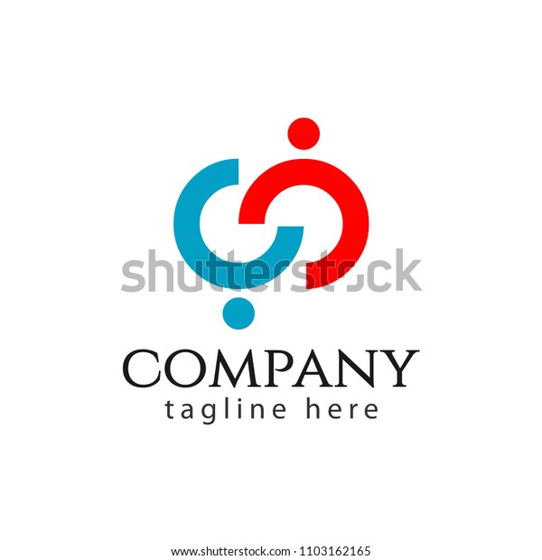 Cc Company Logo Vector Template Design Stock Vector (Royalty Free ...