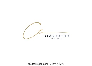 Cc Handwritten Logo Template Initial Signature Stock Vector (Royalty ...