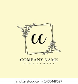 CC Initial beauty floral logo template