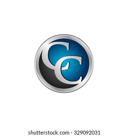 CC initial circle logo blue