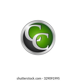 CC initial circle logo green
